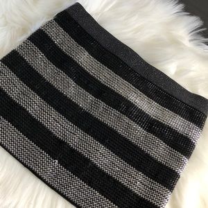 Cool metallic skirt!